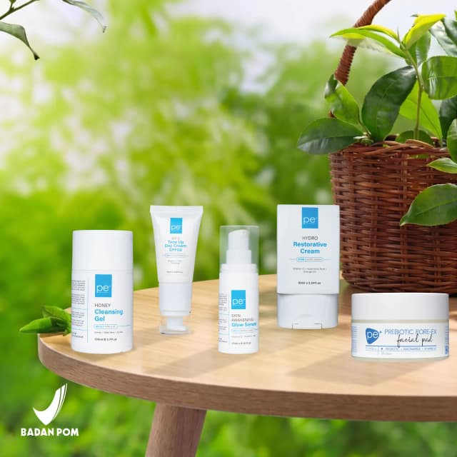 PE Skinpro Paket Lengkap - Facial Wash - Facial Pad - Serum - Moisturizer - Sunscreen